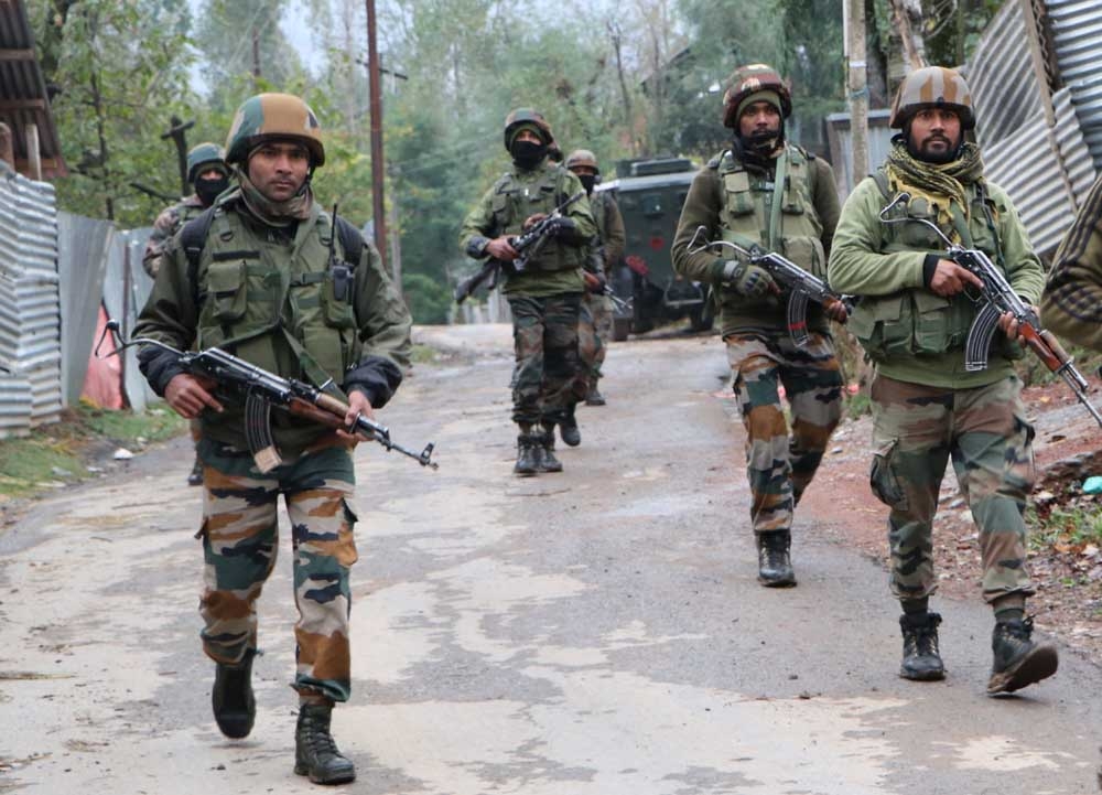 Srinagar: The terrorist killed in a gunfight with the security forces in the Hajin area of Jammu and Kashmir' Bandipora district has been identified as a Lashkar-e-Taiba member, officials said on Monday, October 11, 2021. (Photo: Nisar Malik /IANS)