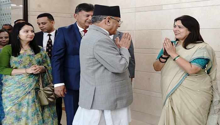 Nepal- Prime Minister Prachanda in India